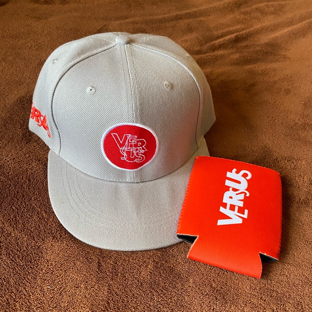 Versus Weed Cannabis Brand SnapBack hat with drink cozy